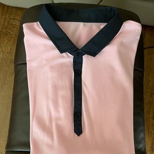 Men’s Lululemon XXL Pink/Navy Polo
